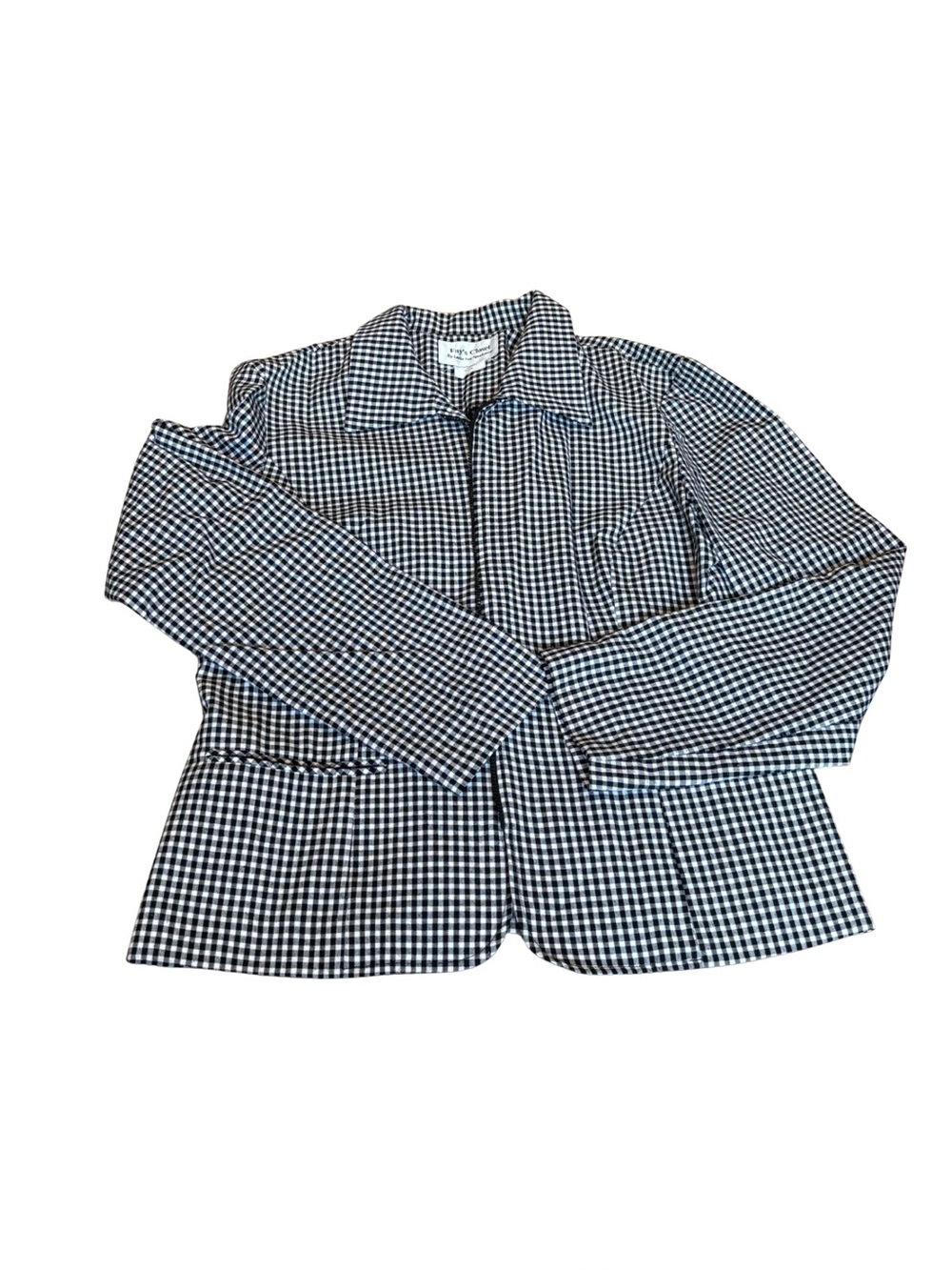 Children's Black & White Gingham Blazer - Classic Checked Style